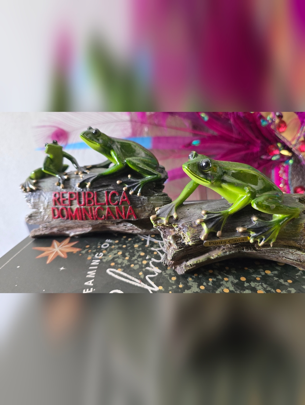 Green Frogs Home Decor from the Dominican Republic - set of 2